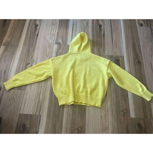 AQ-SPORT Women’s Knit Hoodie Sweater Yellow Size M - Picture 7 of 7